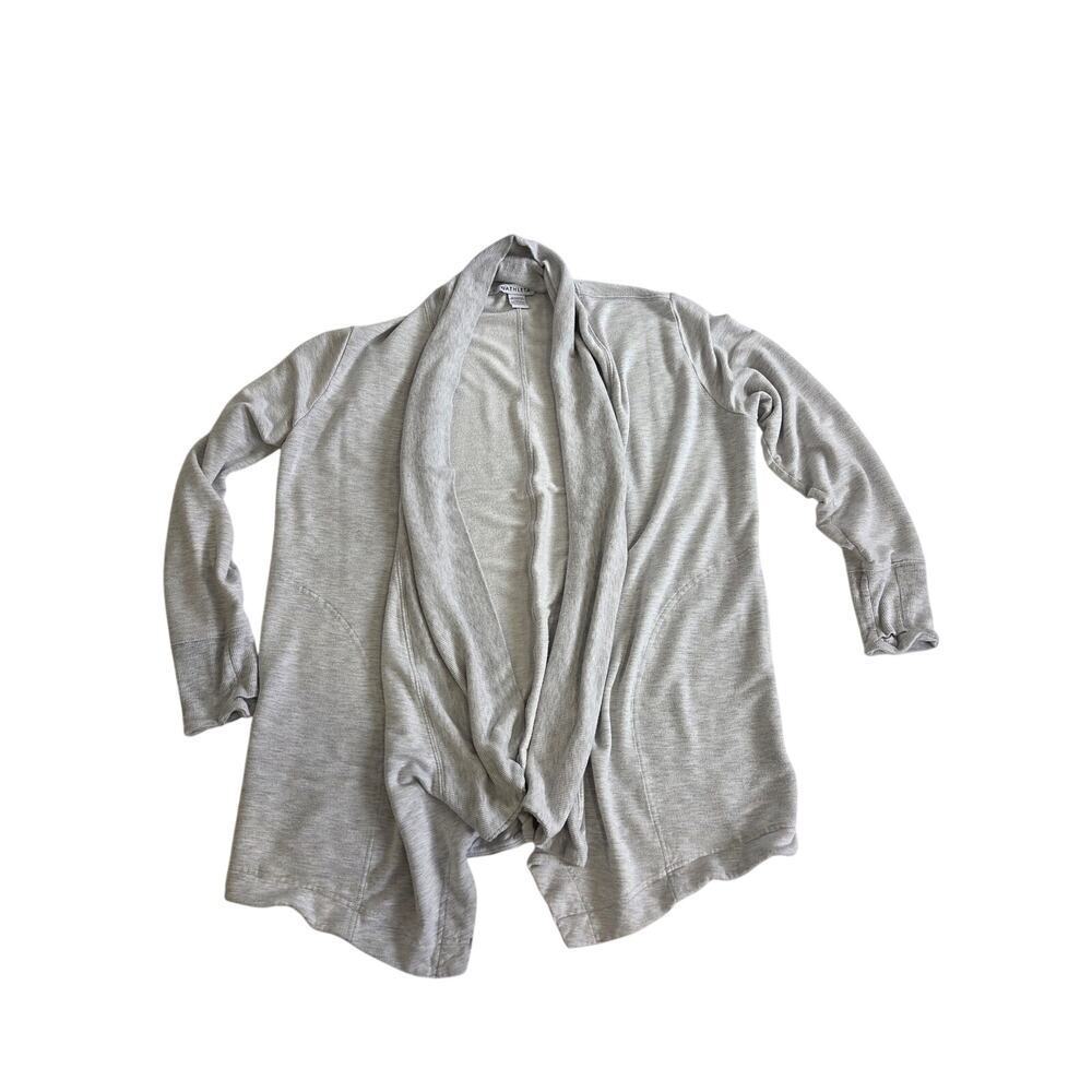 Athleta Wrap Cardigan Light gray Medium
